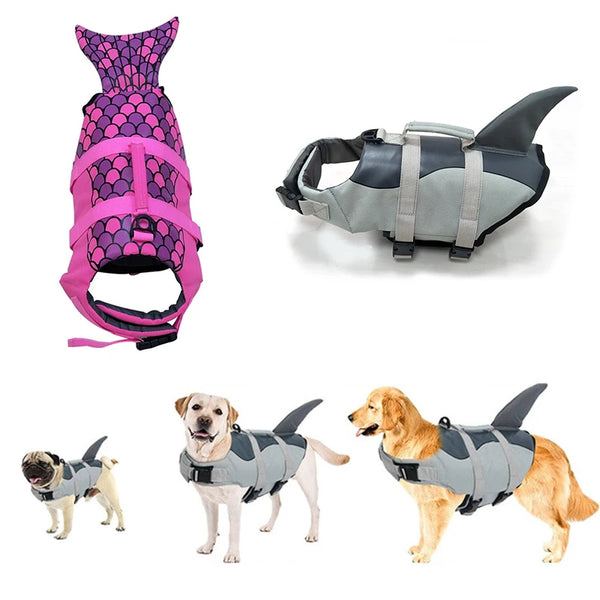 Dog Life Jacket - Shark and Mermaid