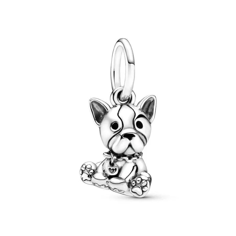 Sterling Silver Dog Bracelet Charm