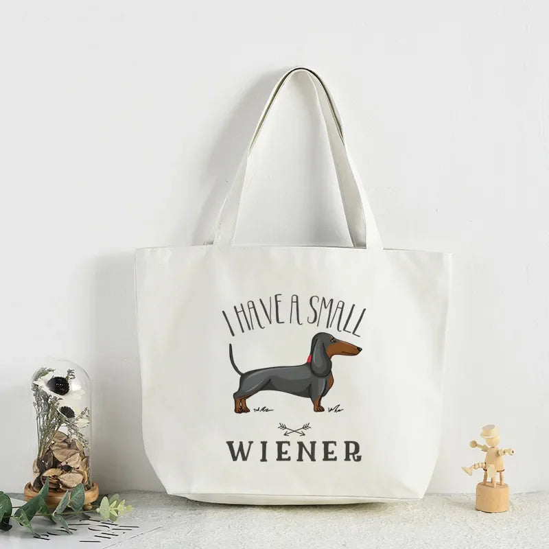 Dachshund Canvas Tote Bags