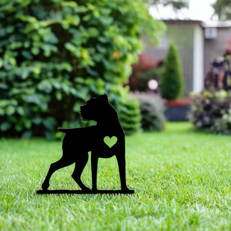 Metal Dog Silhouette Ornament for the Garden