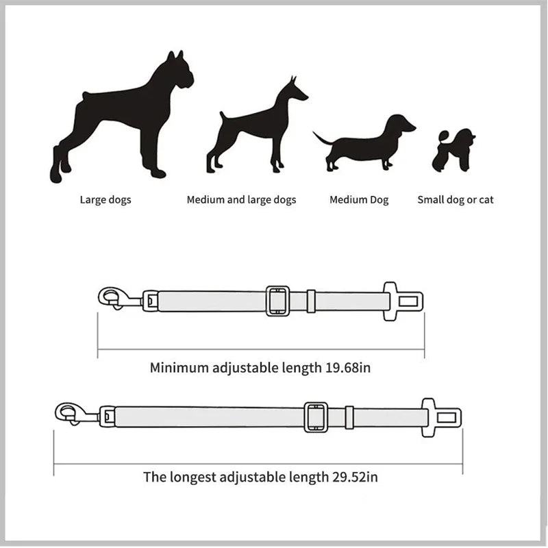 Adjustable Dog Car Seat Belt