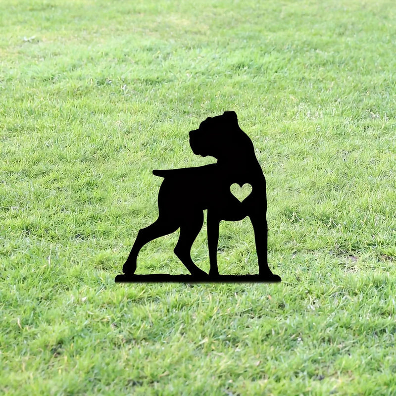 Metal Dog Silhouette Ornament for the Garden