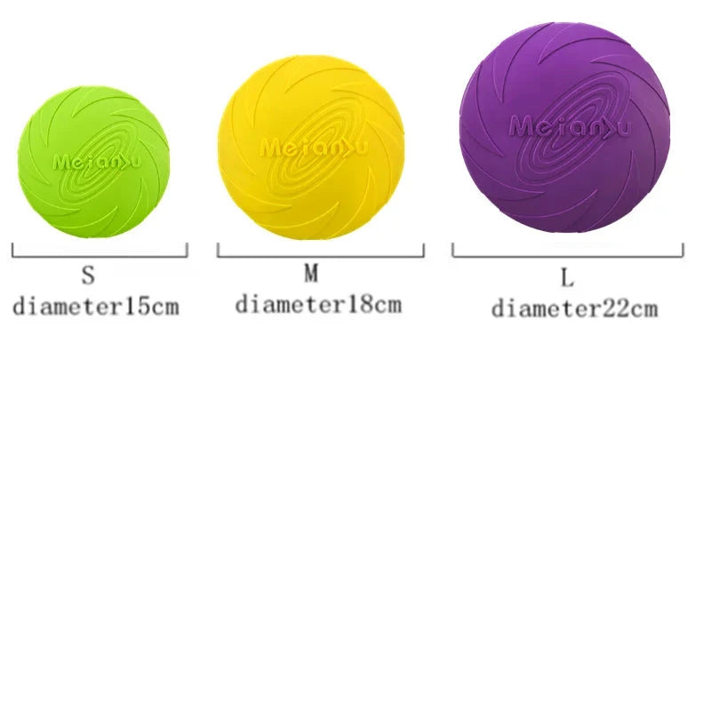 Dog Toy Rubber Frisbee