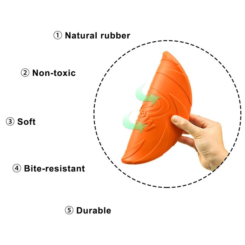 Rubber Dog Frisbee