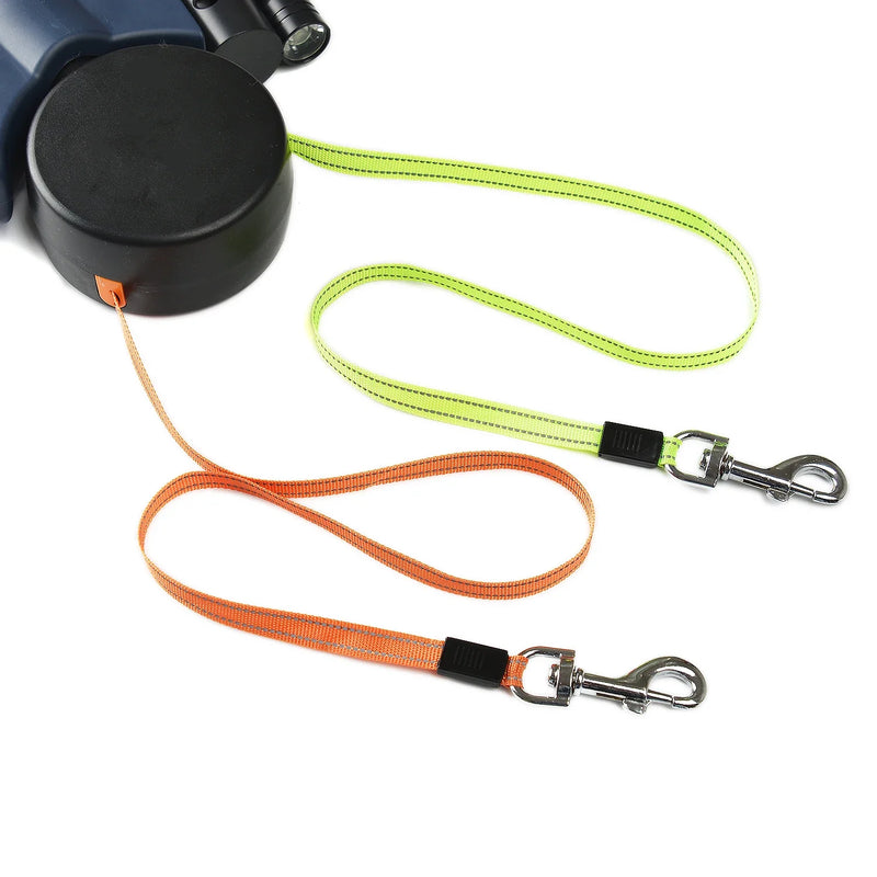 Retractable Double Dog Lead For Small Dogs