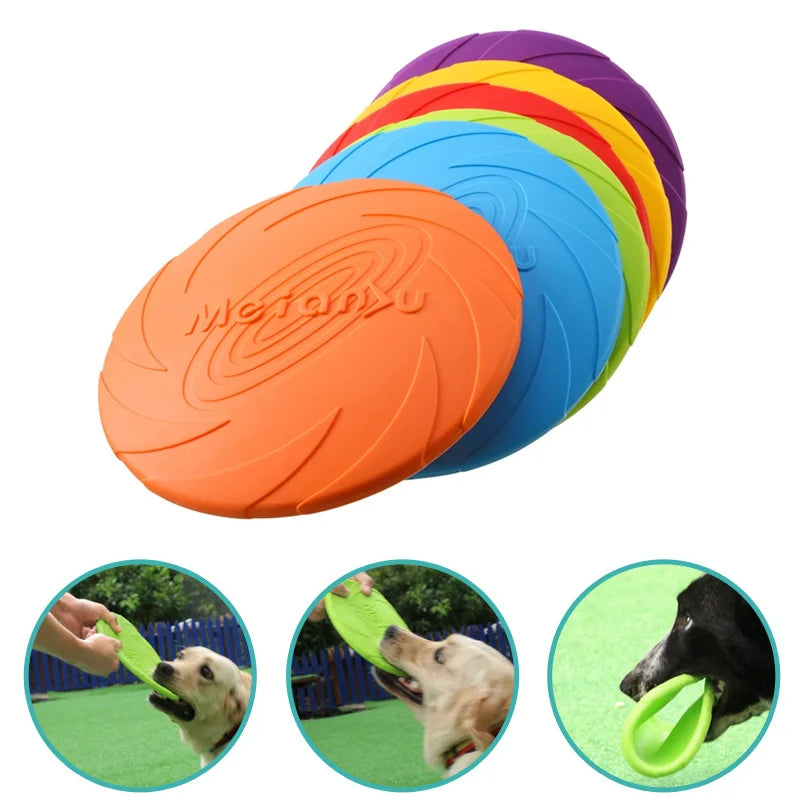 Dog Toy Rubber Frisbee